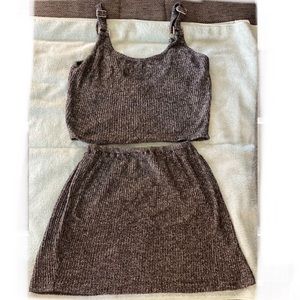 🍒SOLD🍒 Matching Gray Skirt Set✨